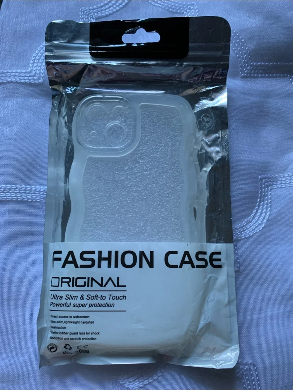 Clear Frosted Wave iPhone Case - Translucent White iPhone 13